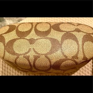 Coach Original sunglass case. Light/ medium brown. Also used as eyeglass case.